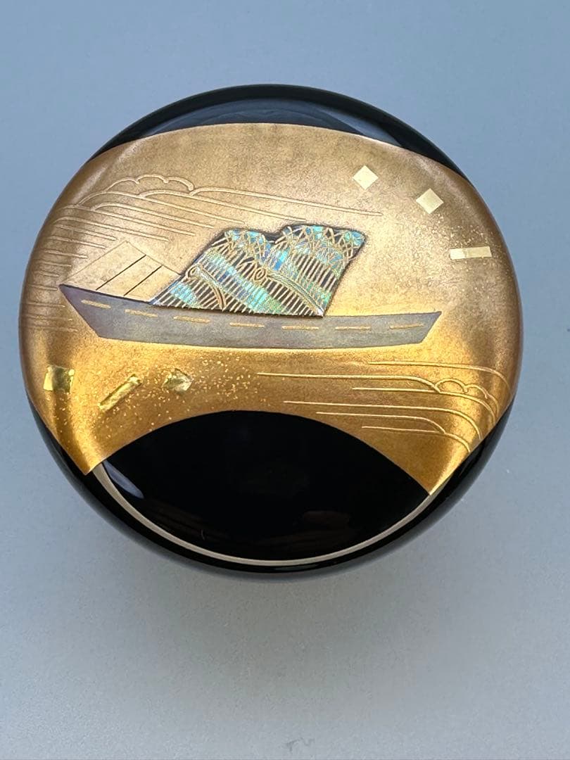 茶道具　棗　一兆　柴舟蒔絵