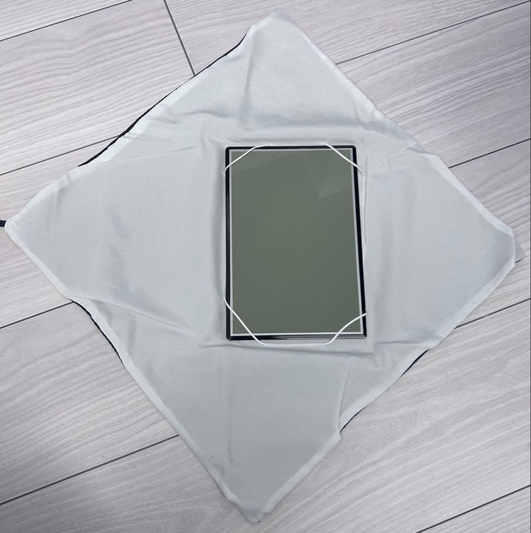 【箱付】台付き 二重帛紗 ちりめん 紫 裏千家 茶道具 茶道 正式道具