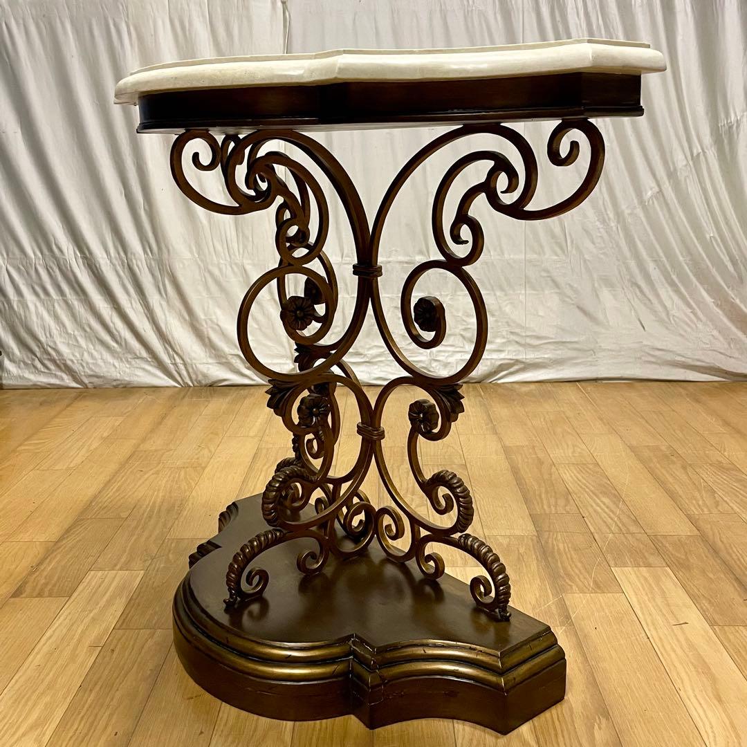 \"Philippines ハンドメイド\" 天然石とアイアンのコンソール