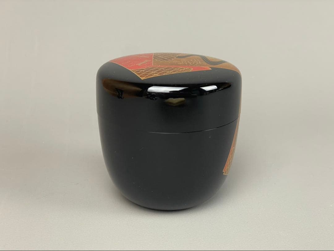 村田宗覚作 誰袖蒔絵 大棗 茶道具 共箱共布付 漆芸 茶器 塗師 利休棗 蜻蛉