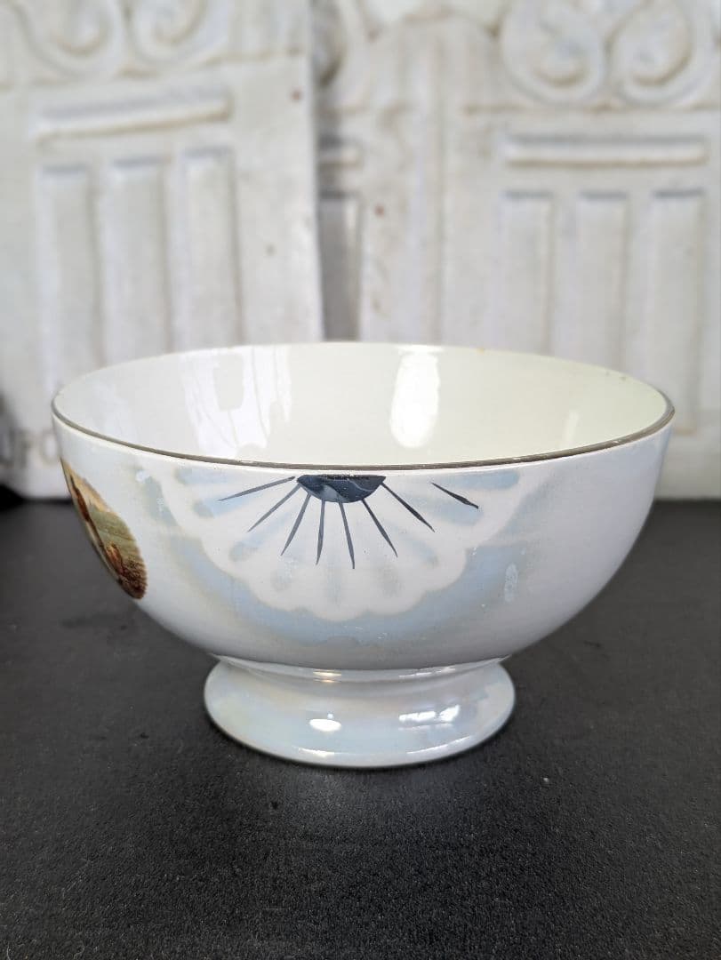 大サイズ フランス アンティーク カフェオレボウル Badonville