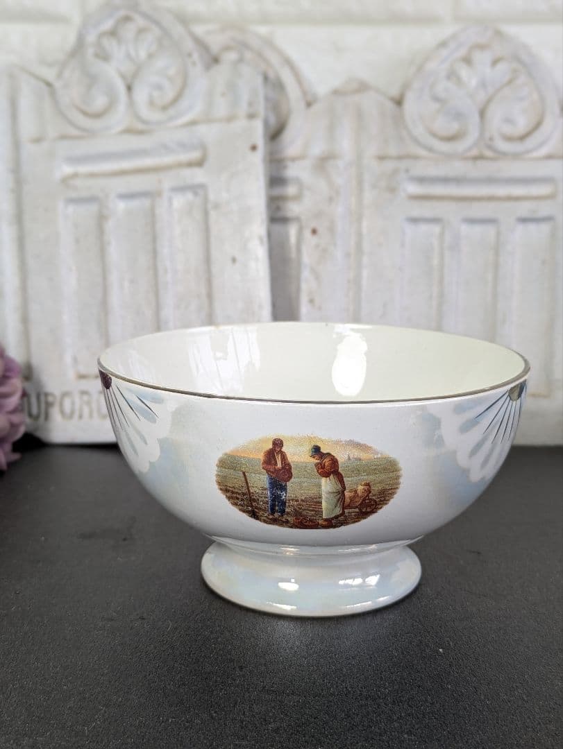 大サイズ フランス アンティーク カフェオレボウル Badonville