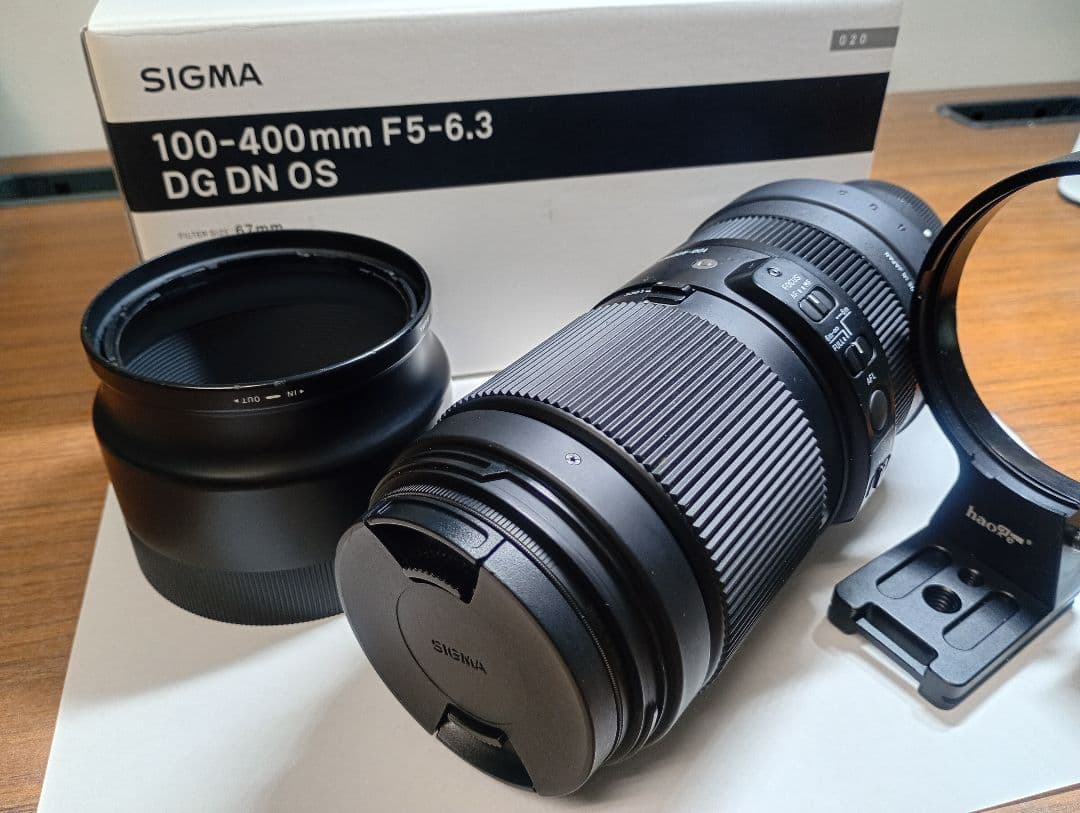Eマウント用　SIGMA 100-400mm F5-6.3 ＋フィルター・三脚座