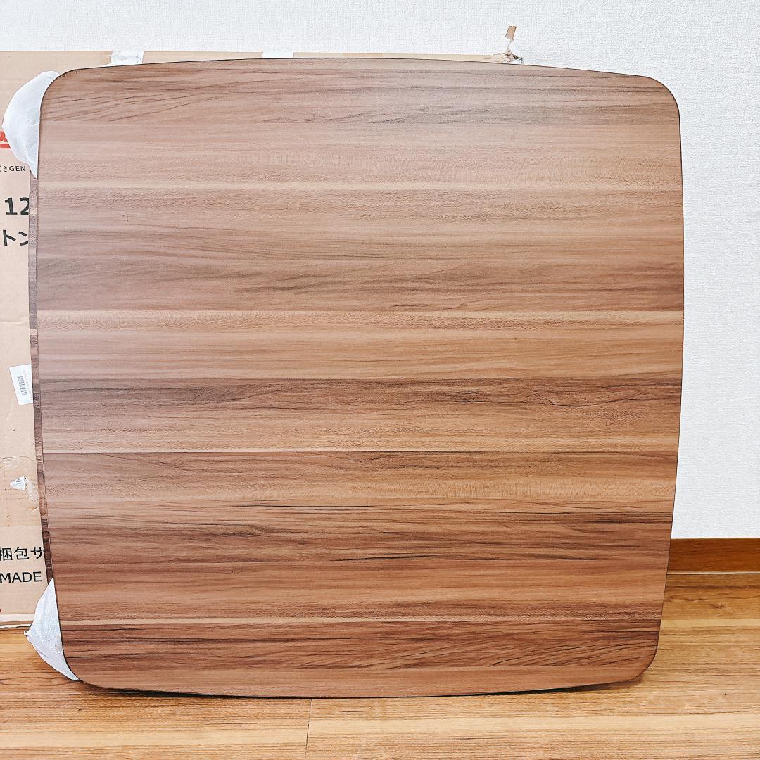 【新品未使用】タンスのゲン 折れ脚 こたつ 正方形 75×75 フラットヒーター