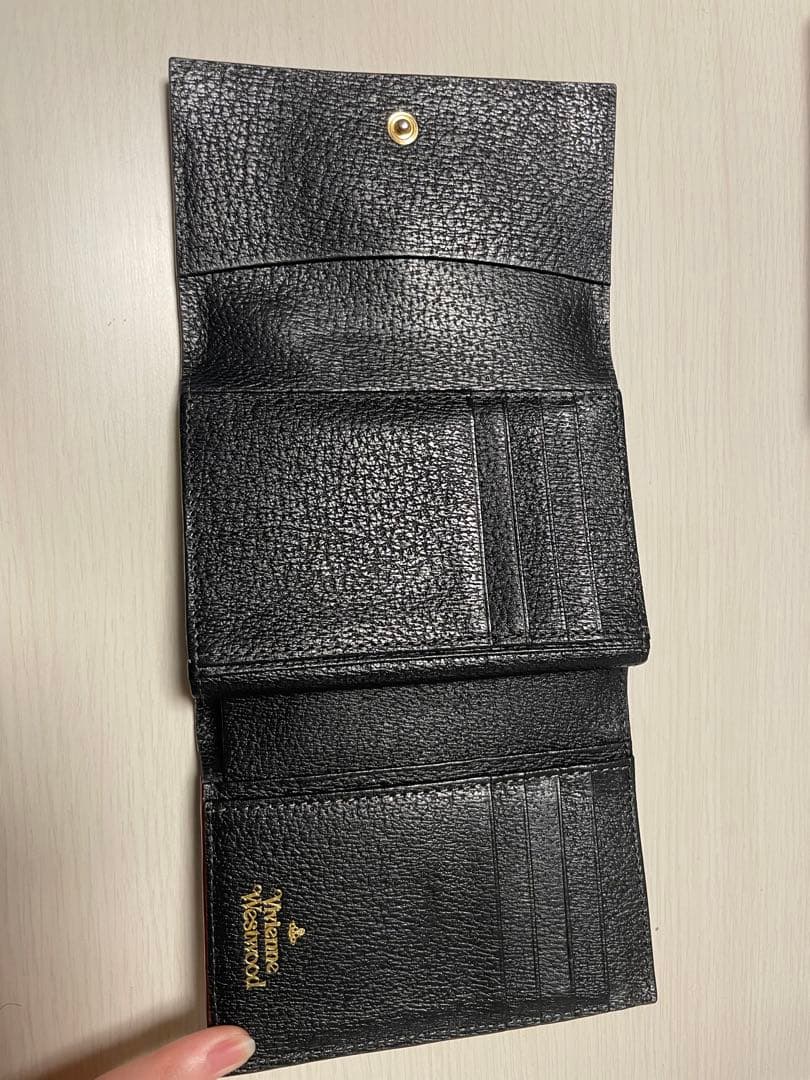 Vivienne Westwood ブラック三つ折り財布