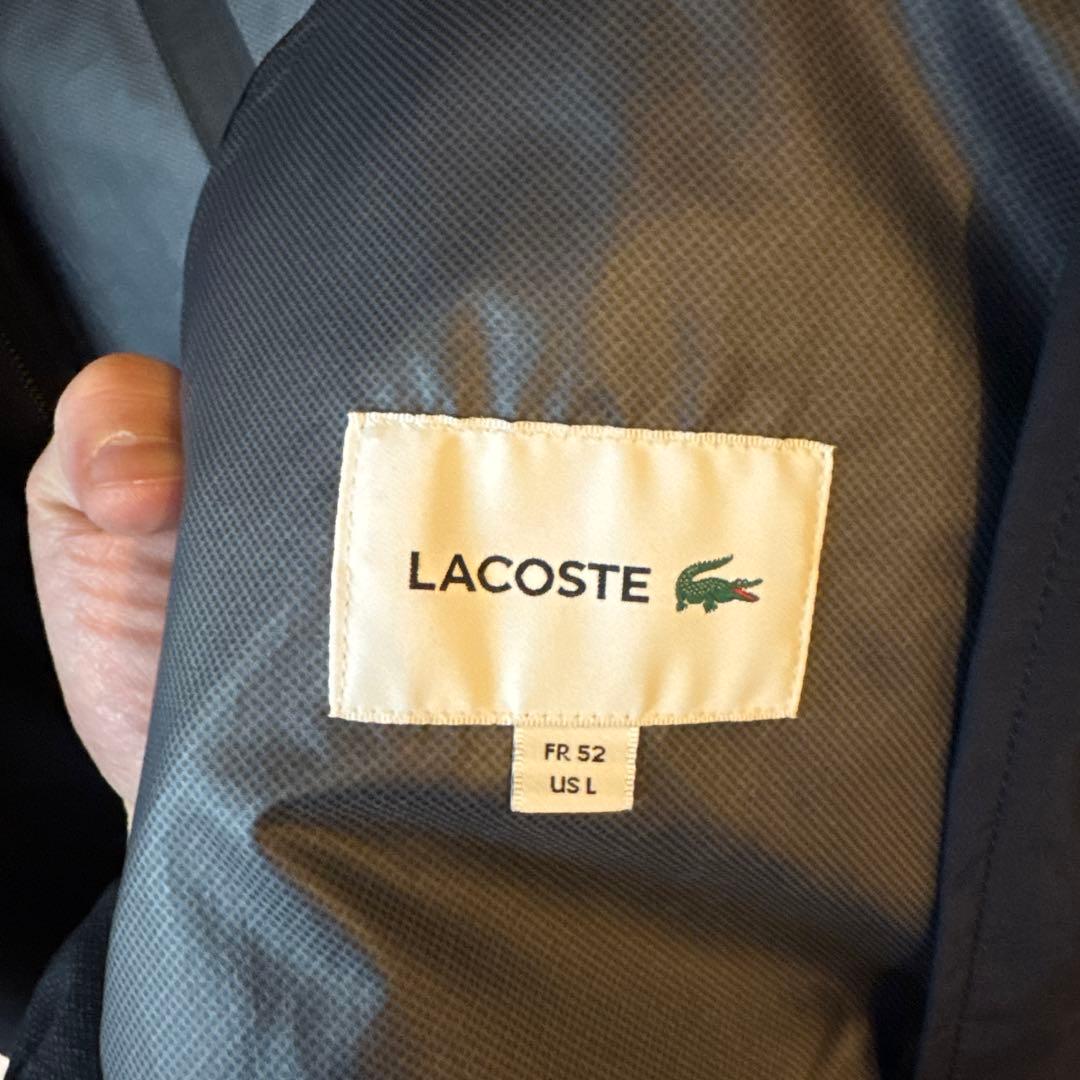 早い者勝ち 新品 LACOSTE ネイビー ナイロンジャケット