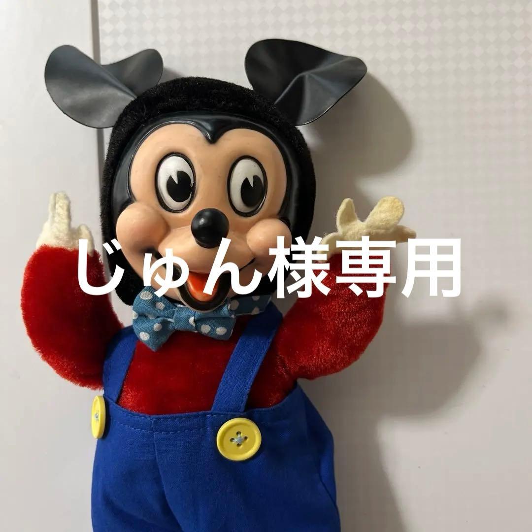 ミッキーマウス　ラバーフェイス　ドール　1960年代 ディズニープロダクション