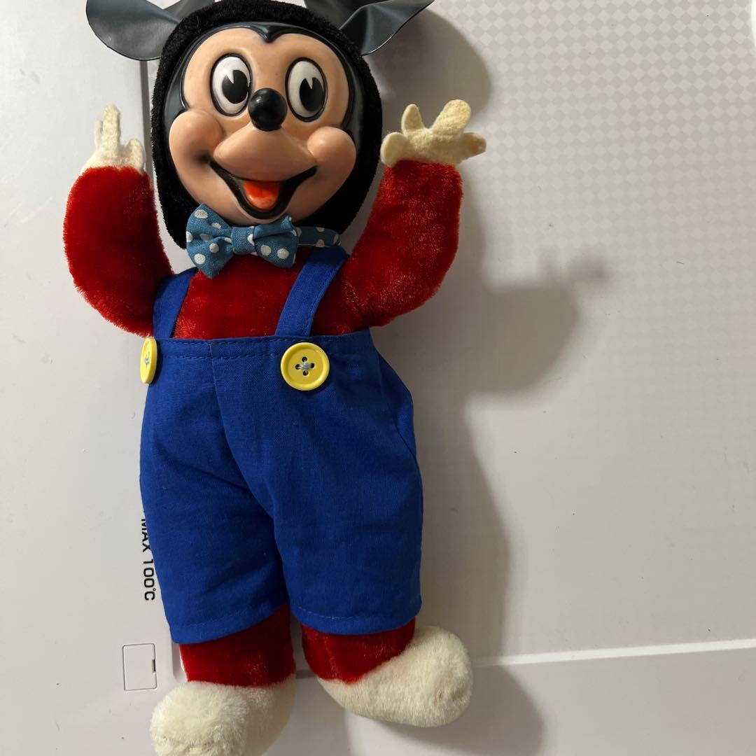 ミッキーマウス　ラバーフェイス　ドール　1960年代 ディズニープロダクション