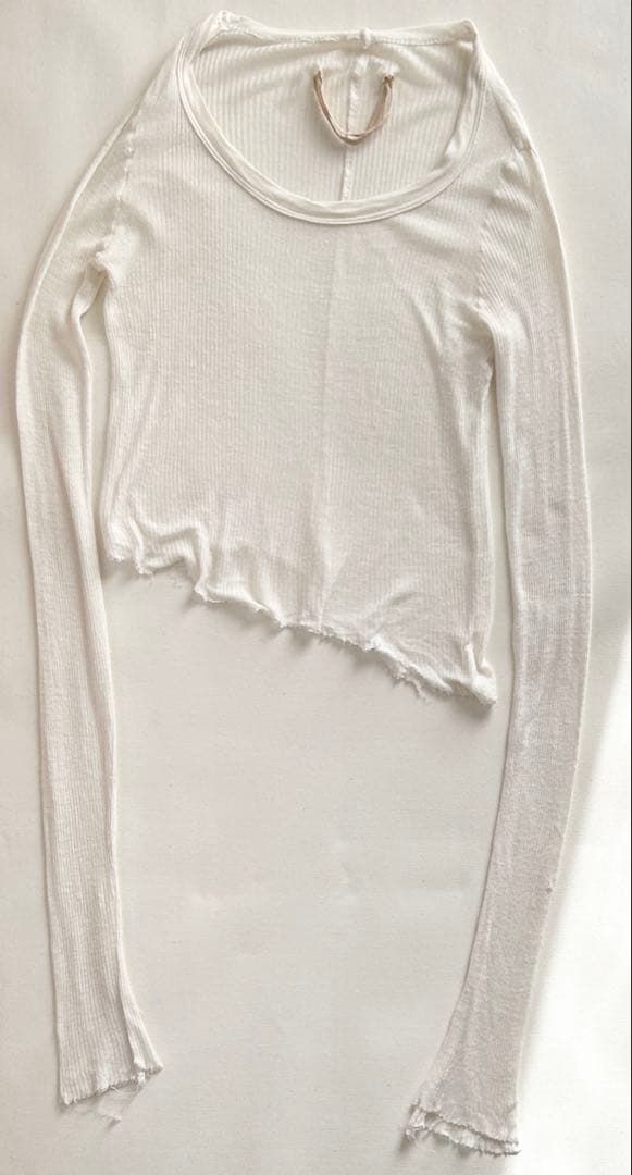 訳ありrick owens リックオウエンス リブ ノースリーブ 長袖カットソー