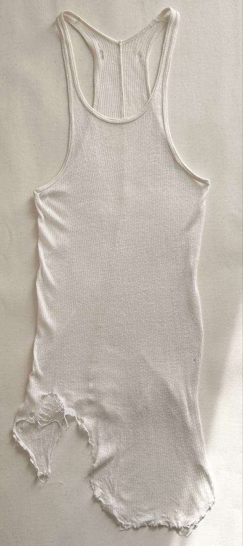 訳ありrick owens リックオウエンス リブ ノースリーブ 長袖カットソー