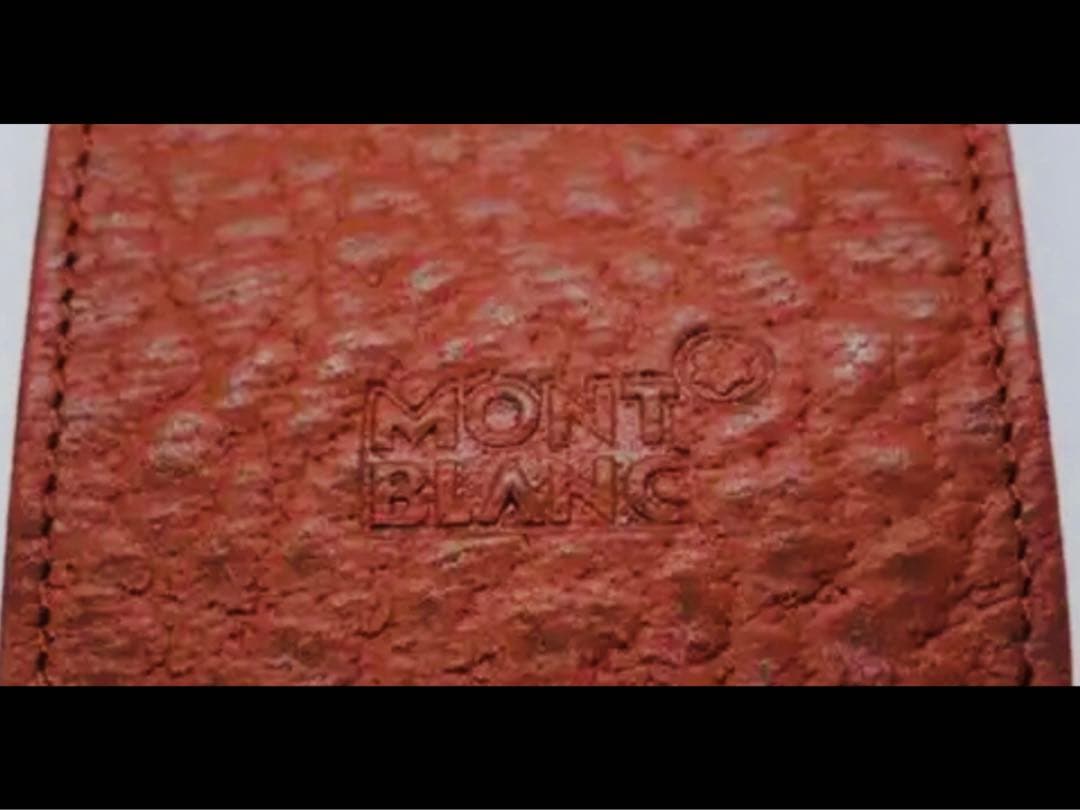 ⭐️金運を呼ぶリッチブラウン⭐️モンブラン社製本革製ペンポーチGLOVE⭐️未使用！⭐️