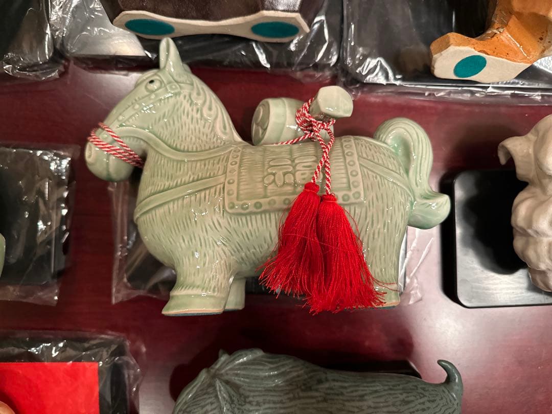 干支　陶器製　置物セット　フルセット