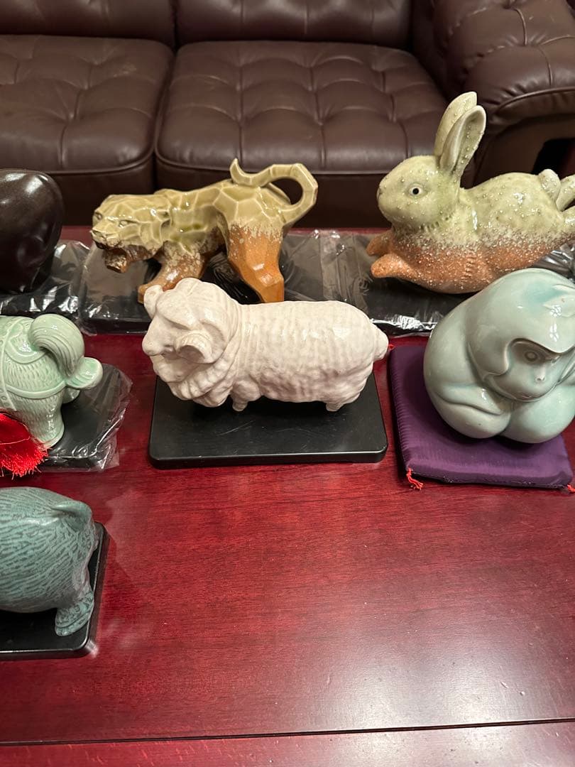 干支　陶器製　置物セット　フルセット