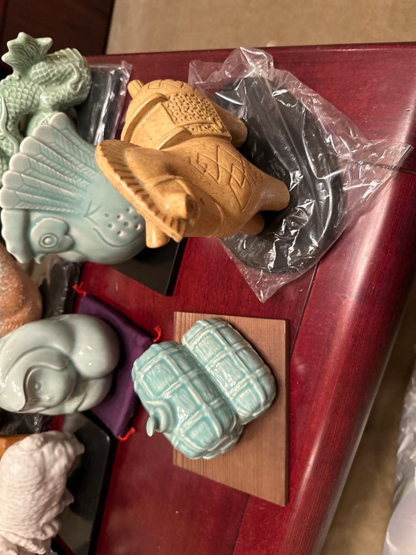 干支　陶器製　置物セット　フルセット