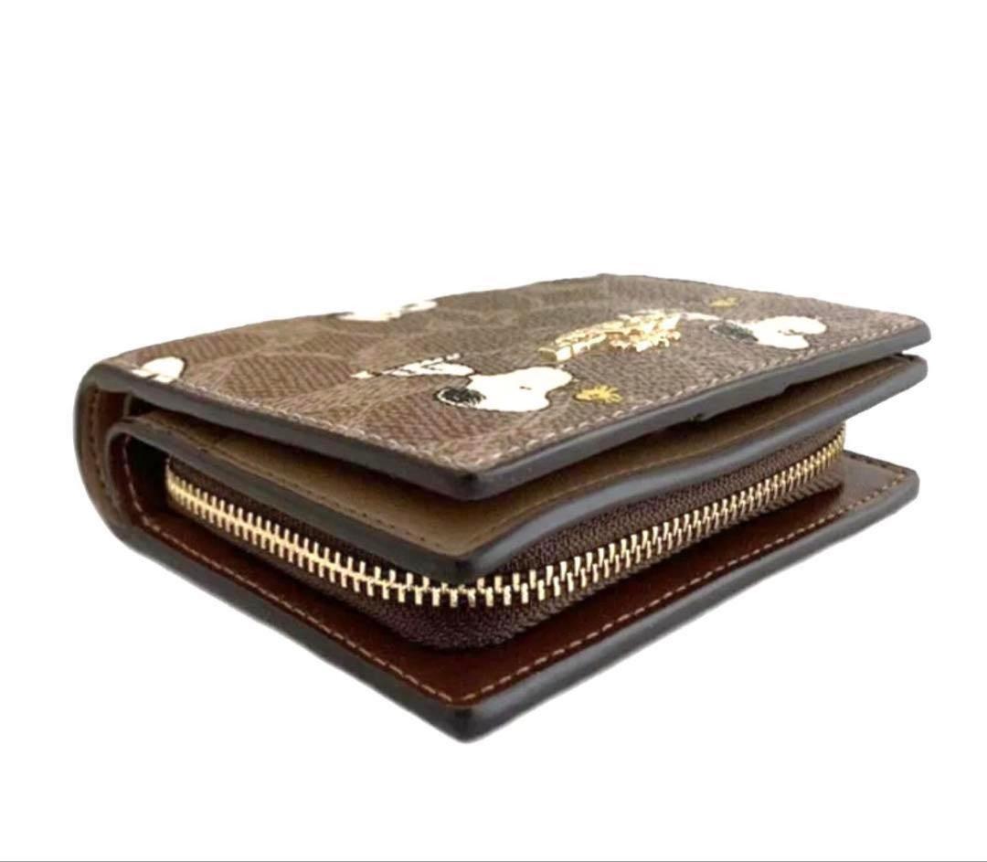 COACH X PEANUTS 2025新作 スナップ ウォレット二つ折財布