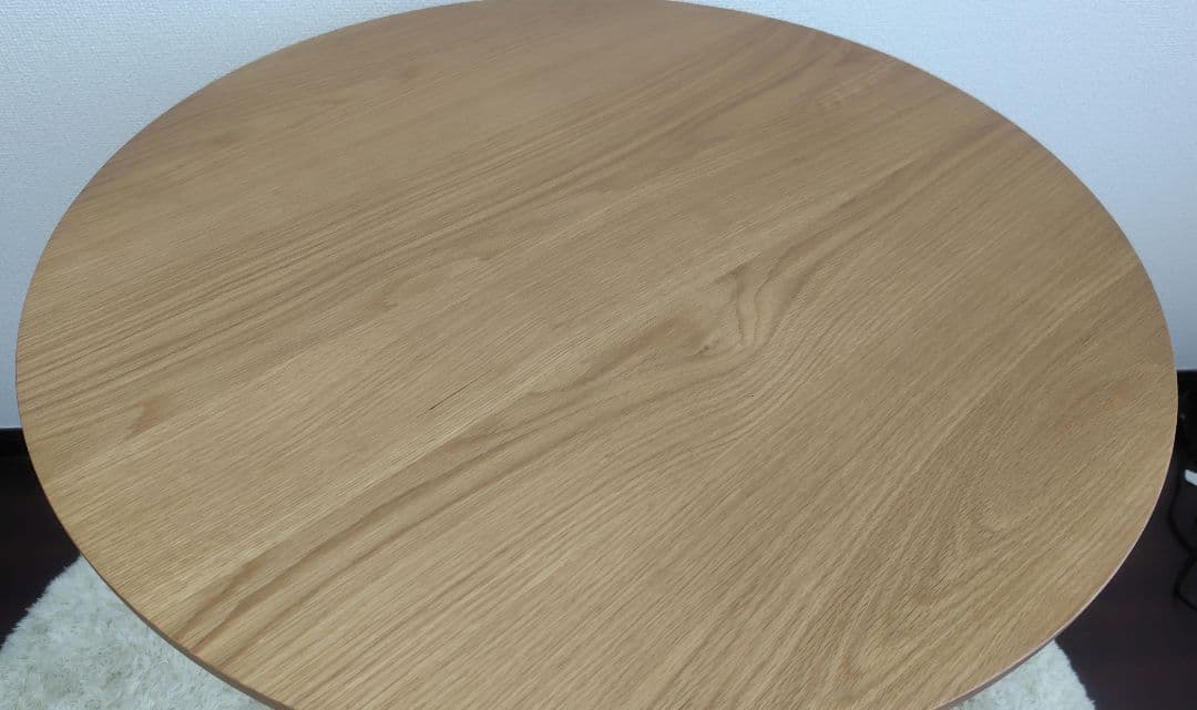 【美品】ウニコ　LENKI(レンキ)　ラウンドテーブル Φ800　ナチュラル