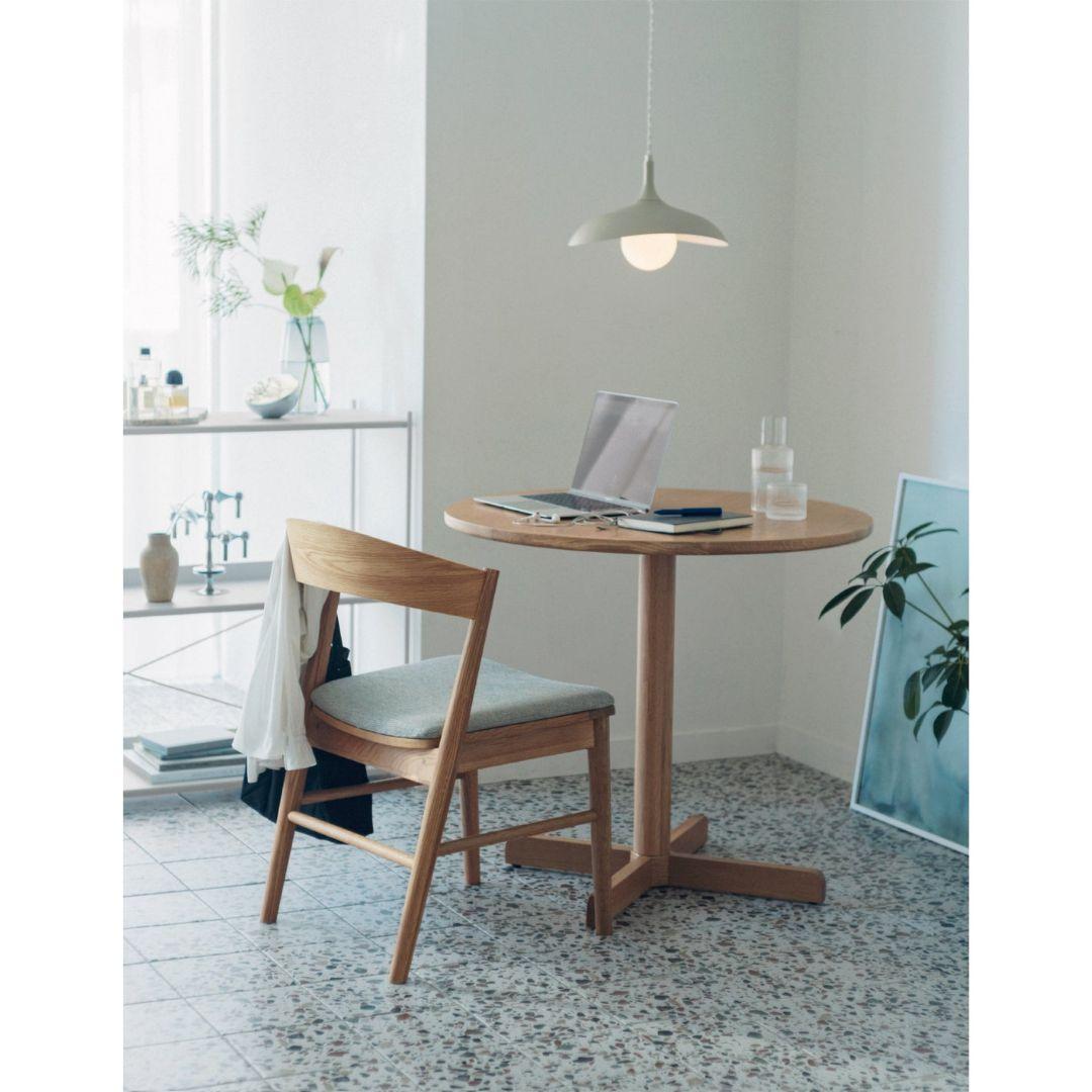 【美品】ウニコ　LENKI(レンキ)　ラウンドテーブル Φ800　ナチュラル