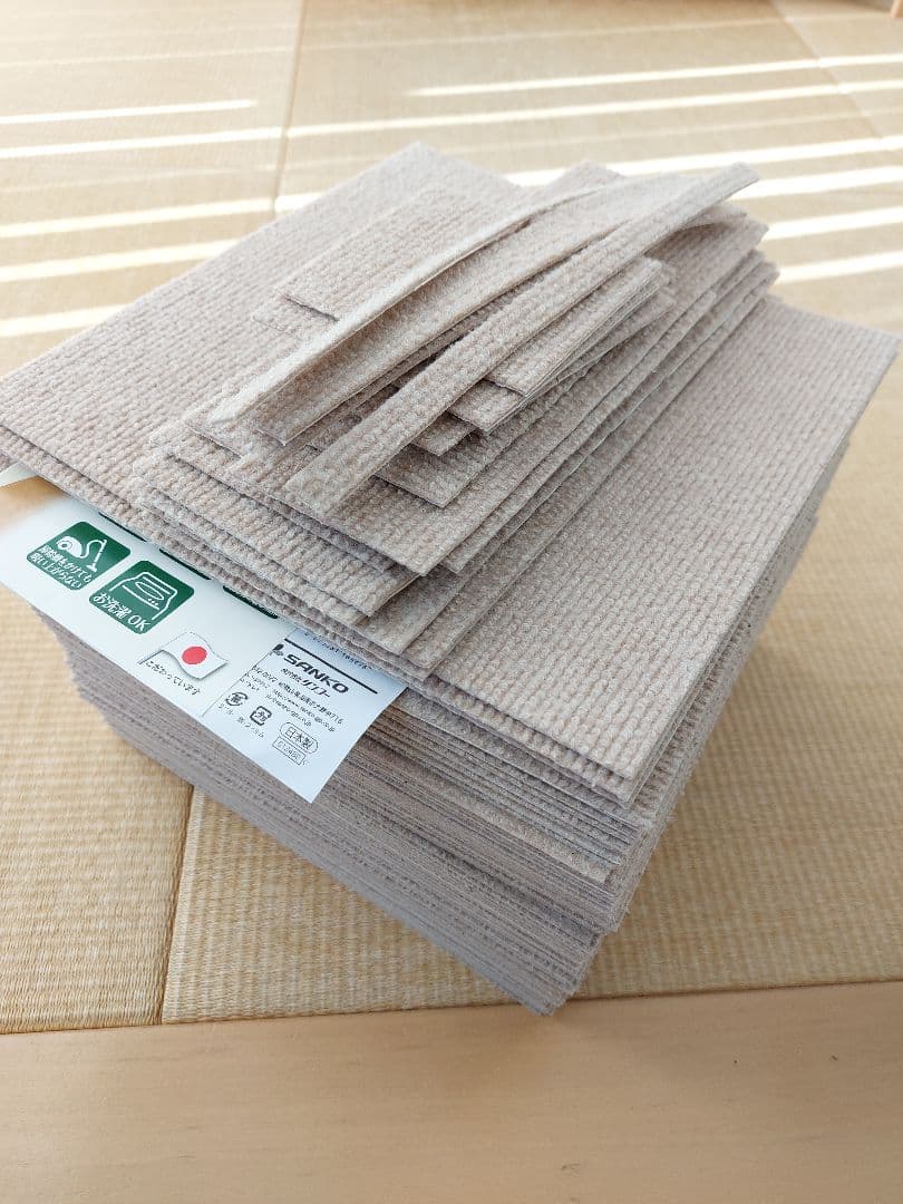 SANKOペット用撥水タイルマット　カーペット　30×30cm 69枚+カット品