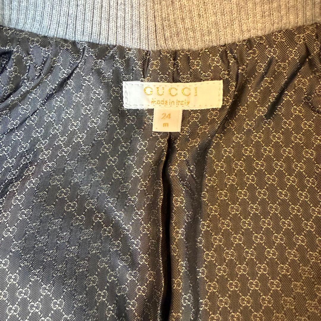 GUCCI ベビー キッズ ウール ジャケット グレー 極美品