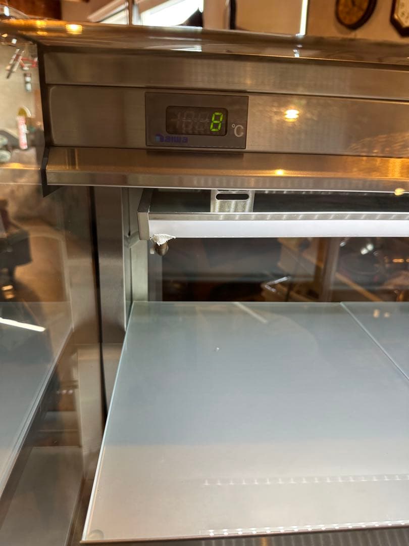 大和冷機 業務用 小型 対面 冷蔵 ショーケース 100V 700×500 後扉