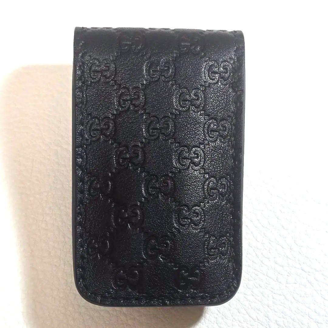 【新品級】GUCCI グッチ シューホーン 靴べら 折畳み　レザーケース　ＧＧ柄