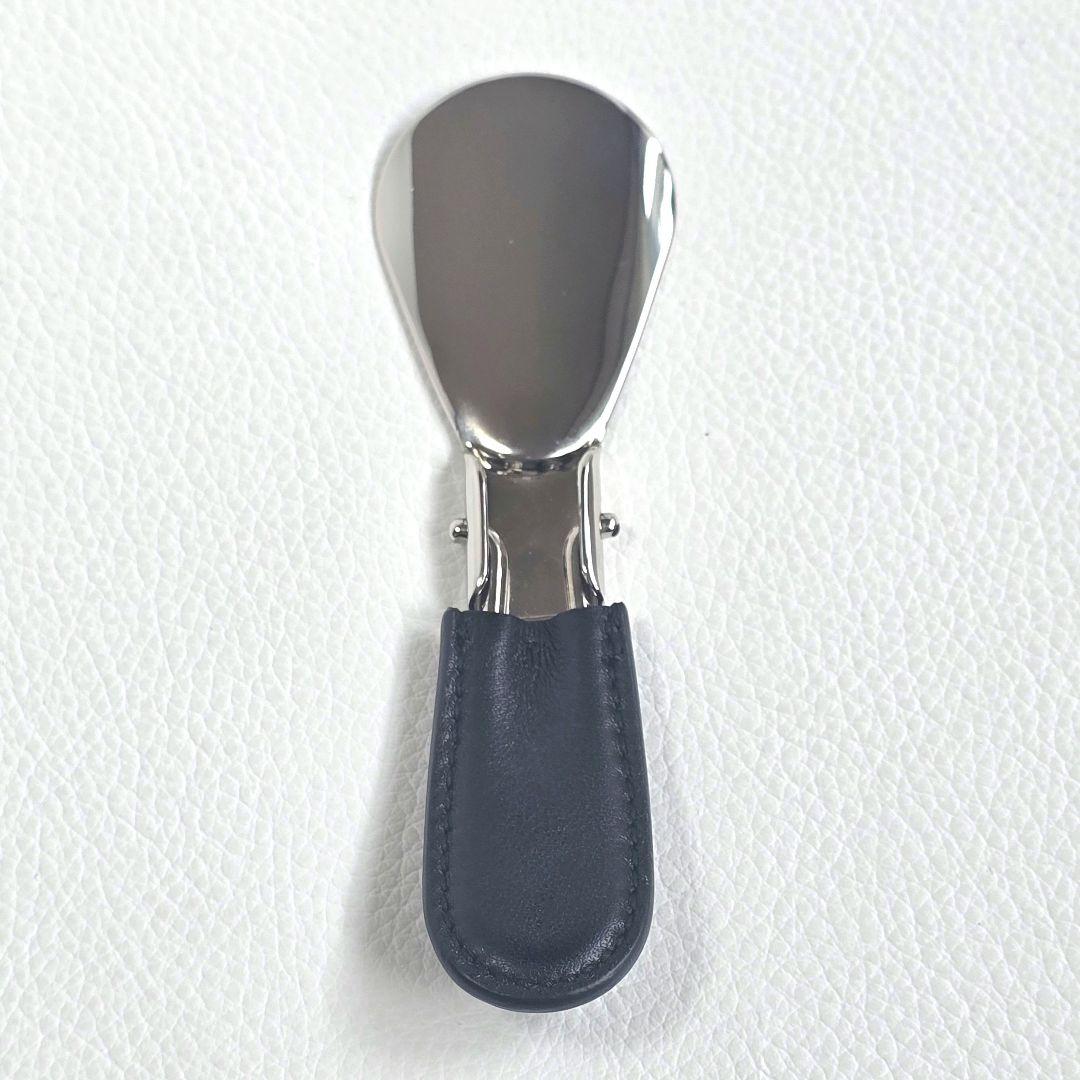 【新品級】GUCCI グッチ シューホーン 靴べら 折畳み　レザーケース　ＧＧ柄