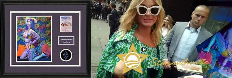 直筆サイン入り写真 ケイティ・ペリー 歌手/フレーム別/SA鑑定済
