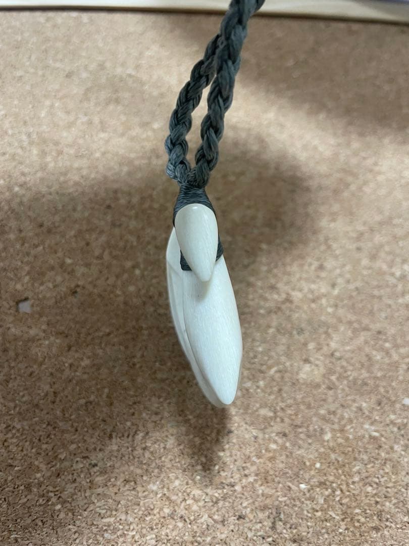 ボーンカービングネックレス(sw47)マッコウ