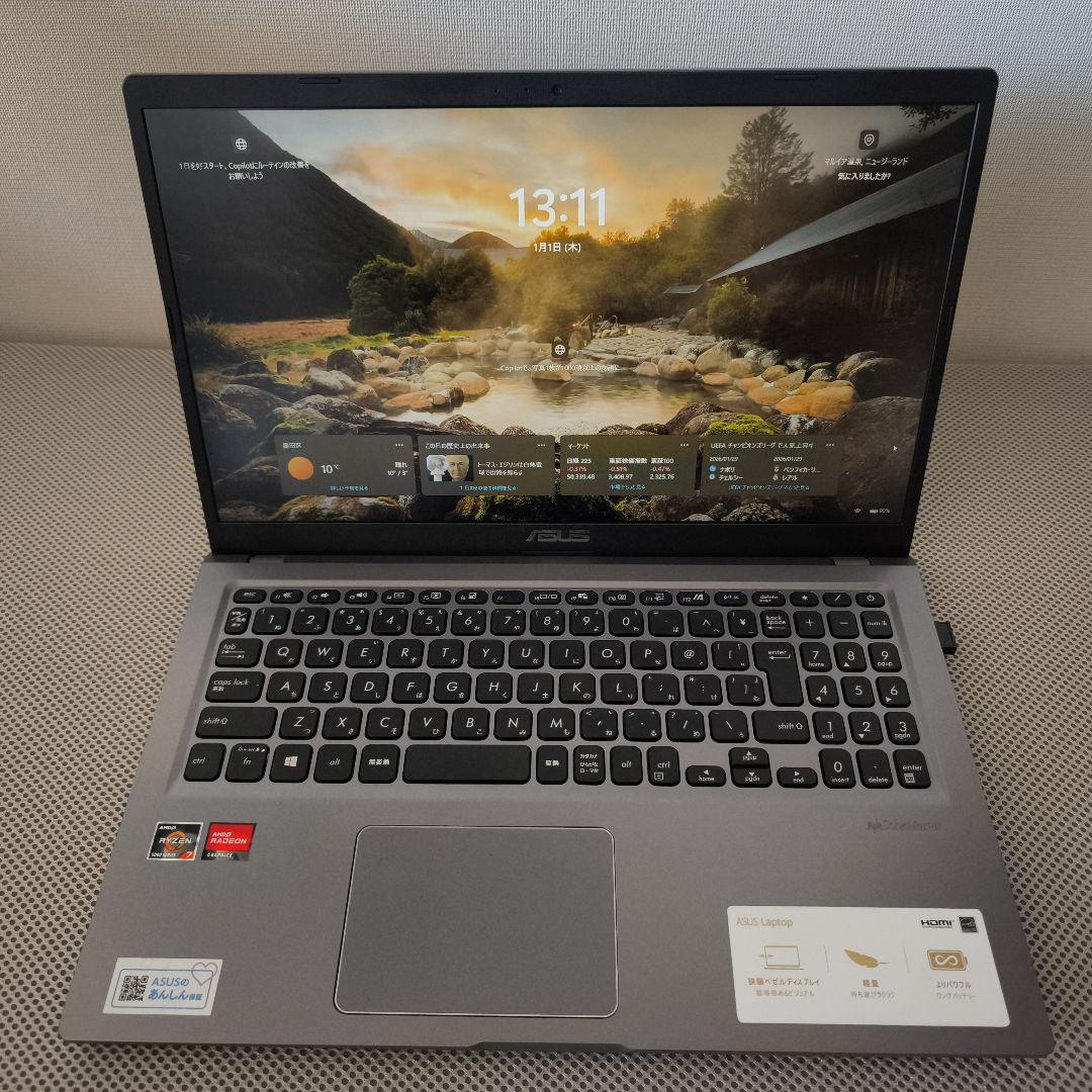 【美品】ASUS M515UA Ryzen7 5700u 8GB/SSD512