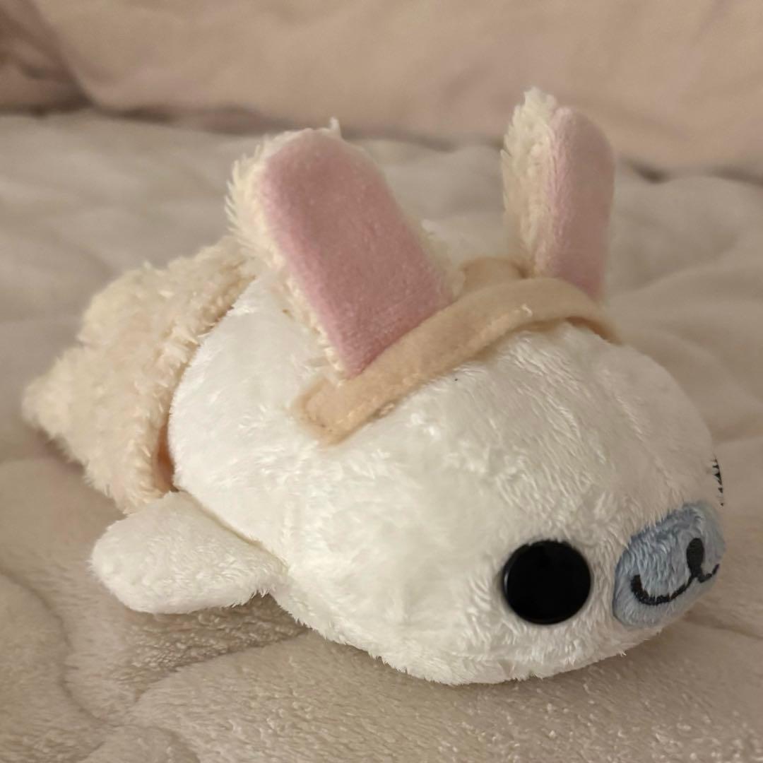 まめゴマ おめかしシリーズ ぬいぐるみ しろゴマ(うさぎ)