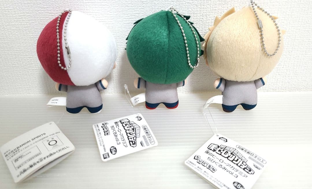 僕のヒーローアカデミア　ヒロアカ　ちびぐるみ　制服　緑谷　轟　爆豪　デク