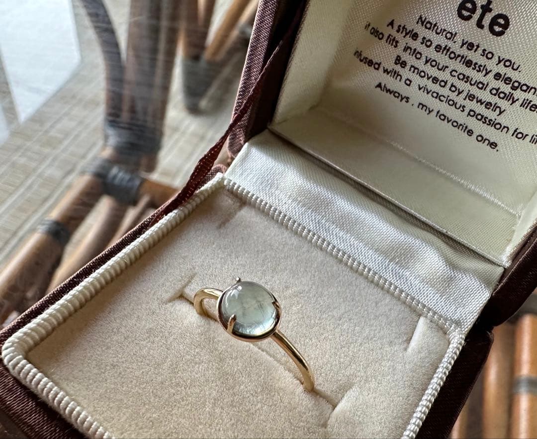 ete K10 フローライト リング