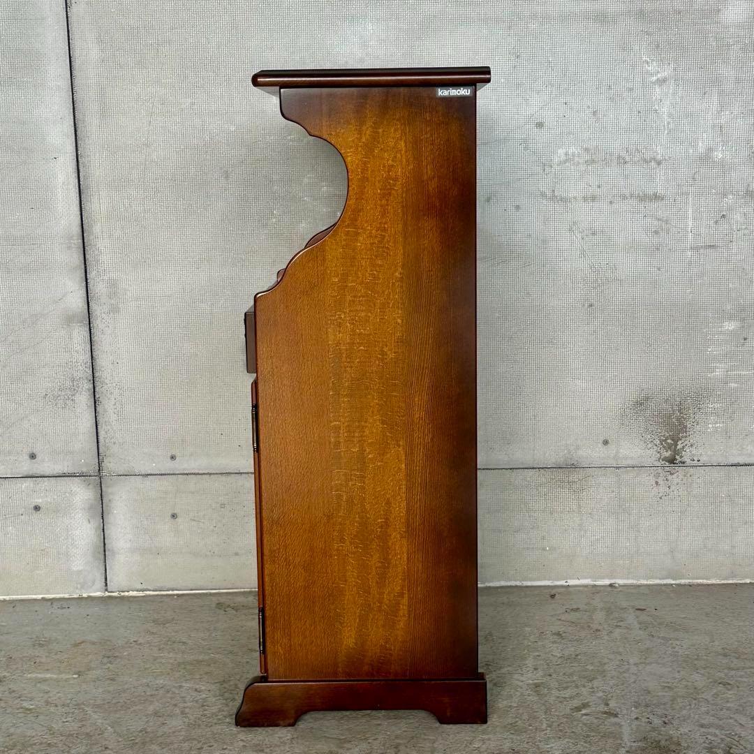 ✿Karimoku✿カリモク コロニアル 花台 収納棚 レトロモダン家具