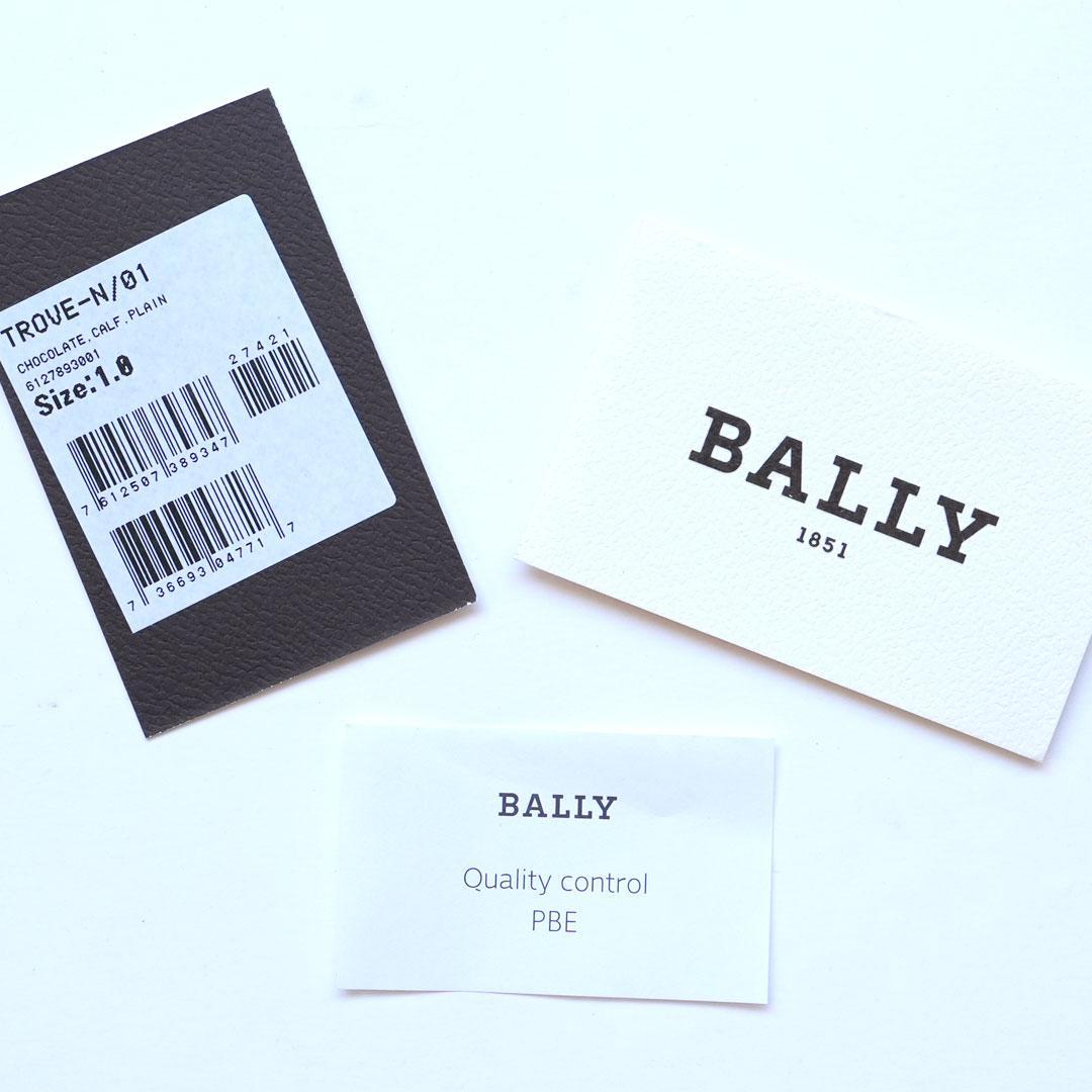 Bally バリー ショルダーバッグ レザー トローブ ビジネス 黒 メンズ