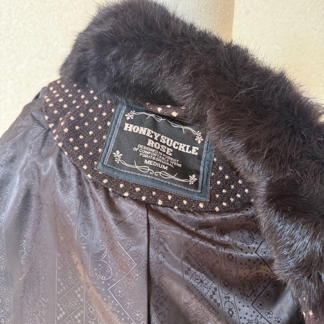 ॰˳ཻ̊✩ギャル 姫ギャル 平成ギャル コート 森ガール 水玉 ドット コート