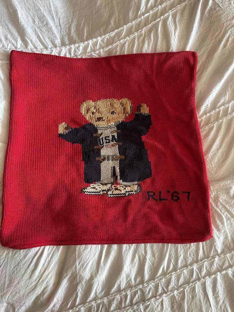 超レア！Ralph Lauren ラルフローレン　ポロベア　クッションカバー