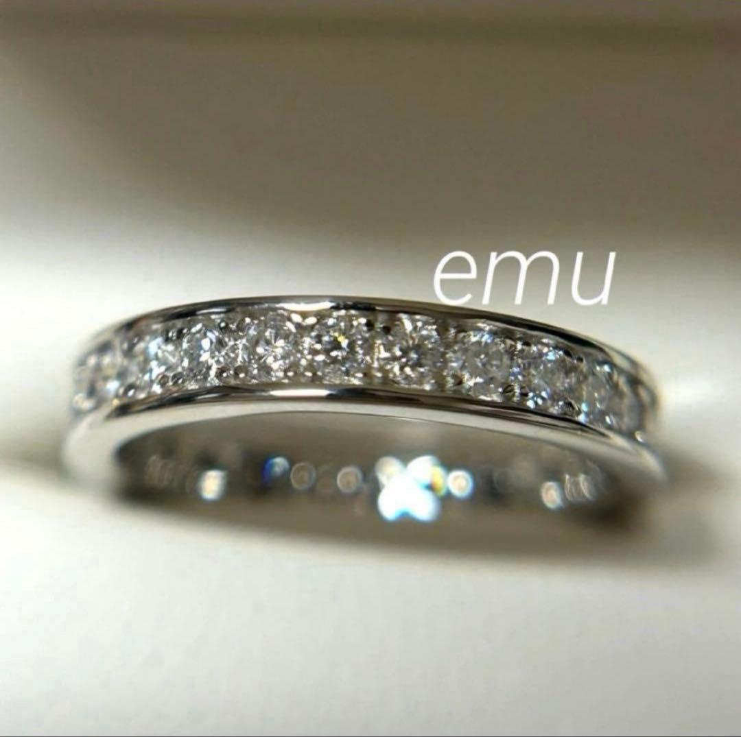 みかん様 / 最高級モアサナイト / フルエタニティリング / レール留め