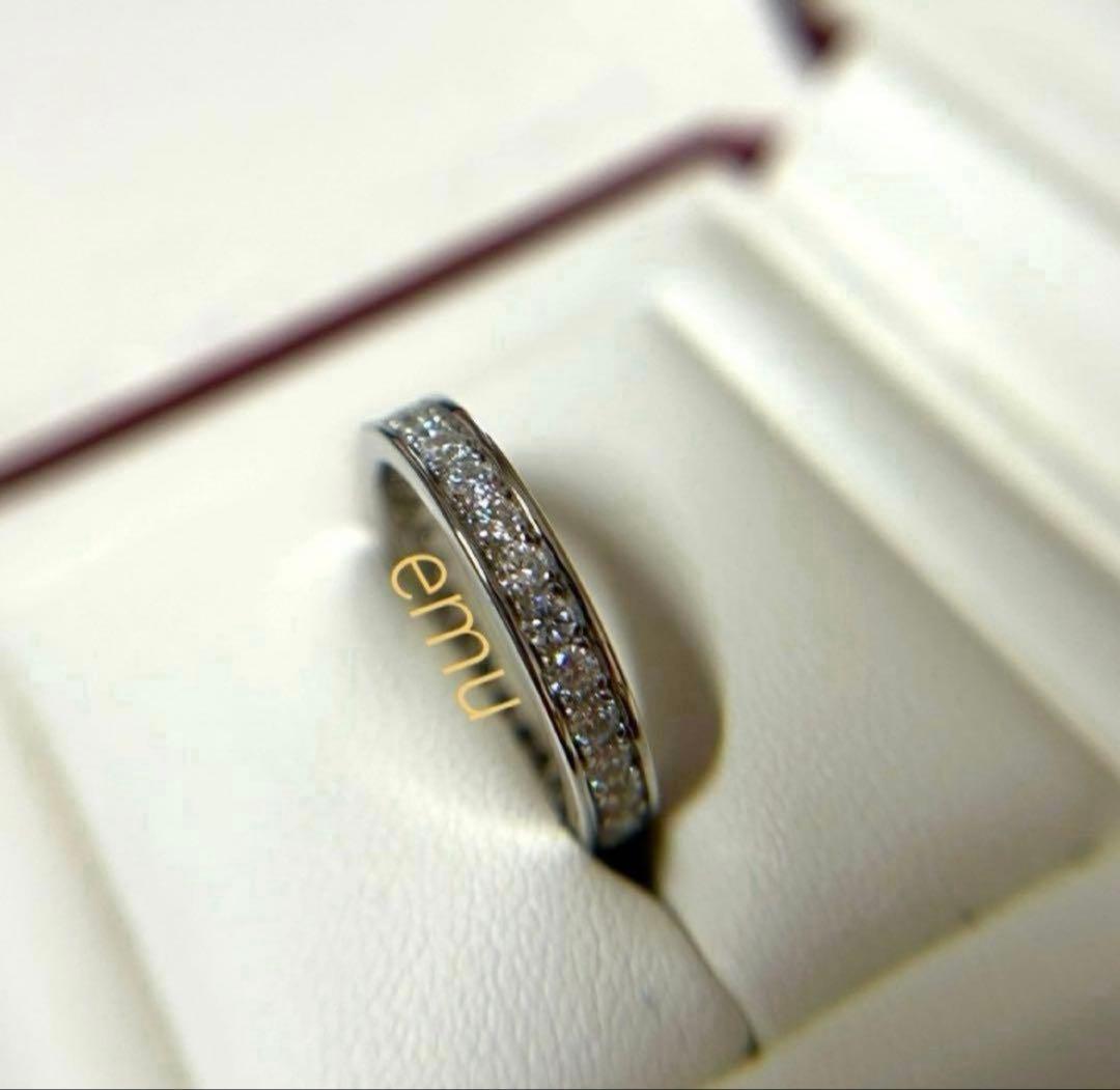 みかん様 / 最高級モアサナイト / フルエタニティリング / レール留め