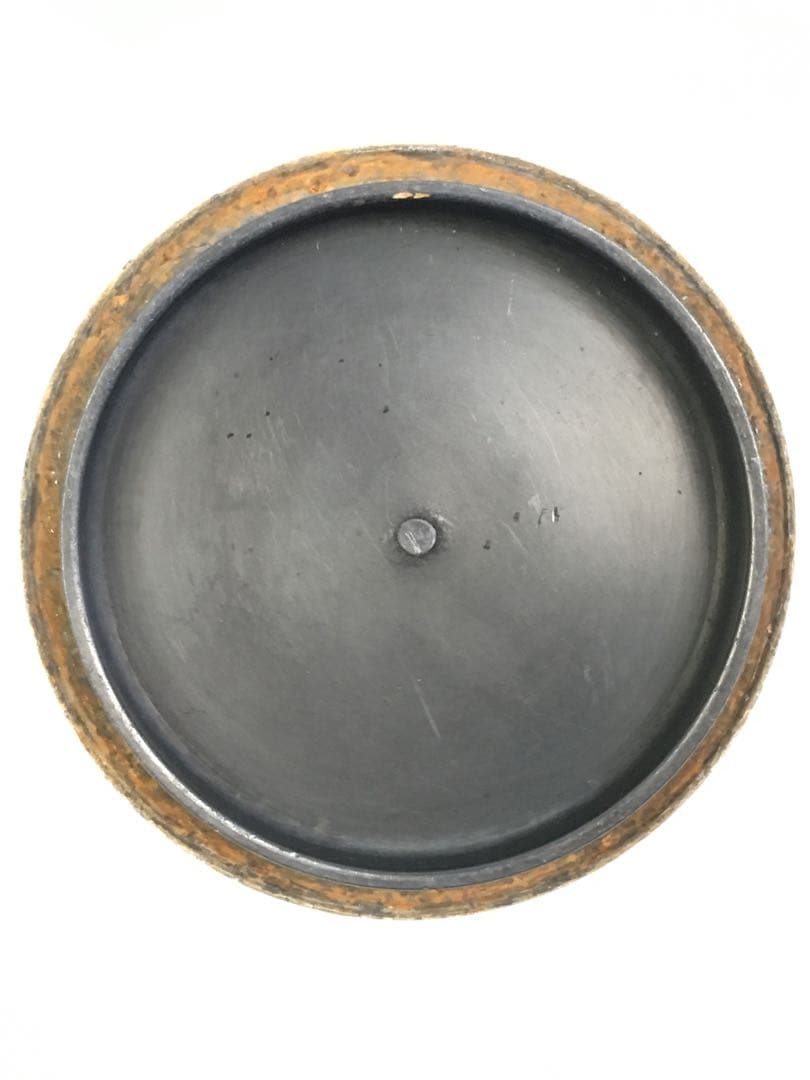 S167平丸霰地紋 鉄瓶 釜師 佐藤浄清造 共箱 茶道具