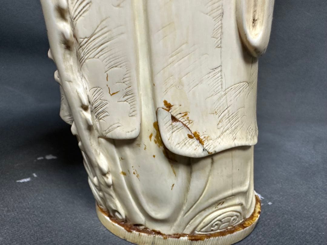 極上　寿老人　七福神　仏教美術　天然素材　置物　飾り物　古美術品　 細密細工