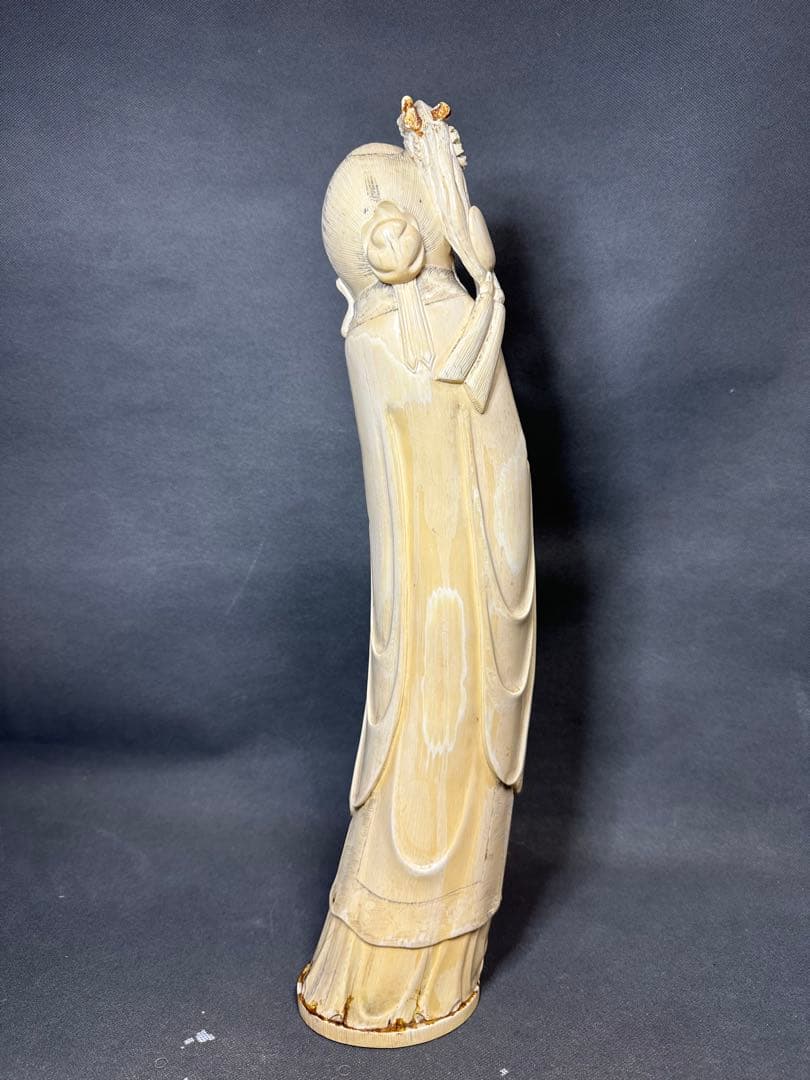 極上　寿老人　七福神　仏教美術　天然素材　置物　飾り物　古美術品　 細密細工