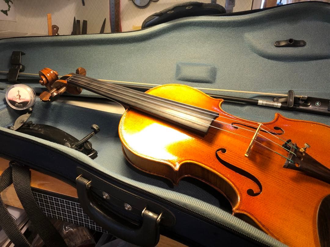 【タイムセール.駒&魂柱再調整済】優品　ノーラベル　中古バイオリン　4/4