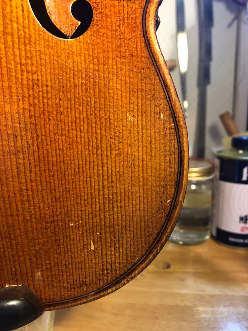 【タイムセール.駒&魂柱再調整済】優品　ノーラベル　中古バイオリン　4/4