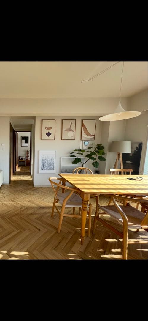 【R様御検討中】 クルミ無垢材　ダイニングテーブル　北欧　ろくろ足　ターンレッグ