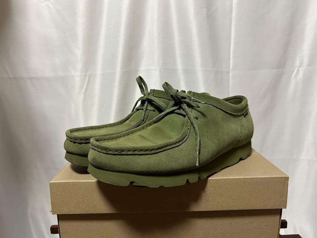 靴 Clarks WALLABEE GTX LODEN GREEN 28cm
