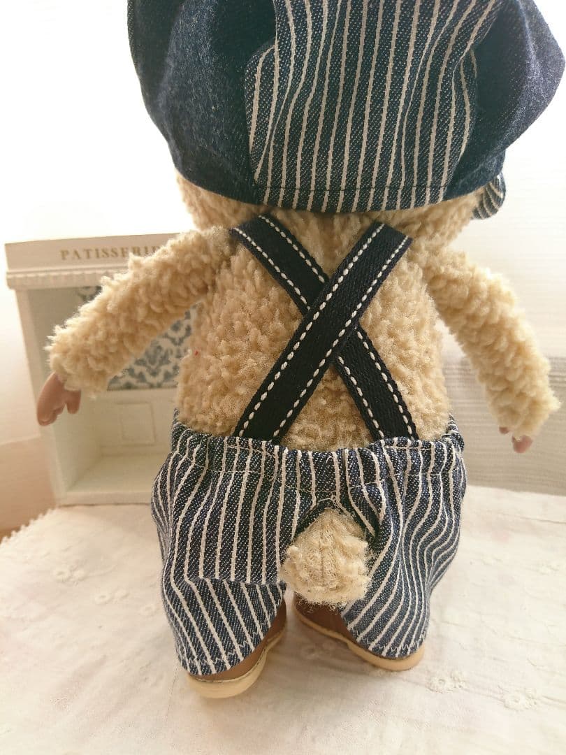 東京トガリ バンビちゃんストライプオーバーオール