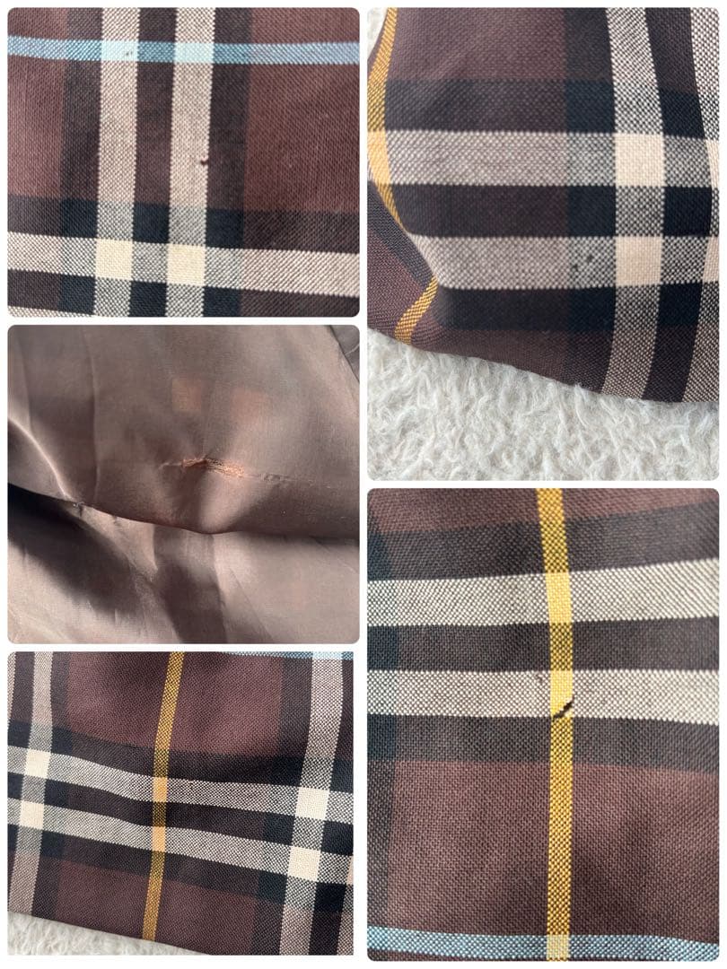 高級 バーバリーロンドン ノバチェック サイドベルト付き　ラップスカート