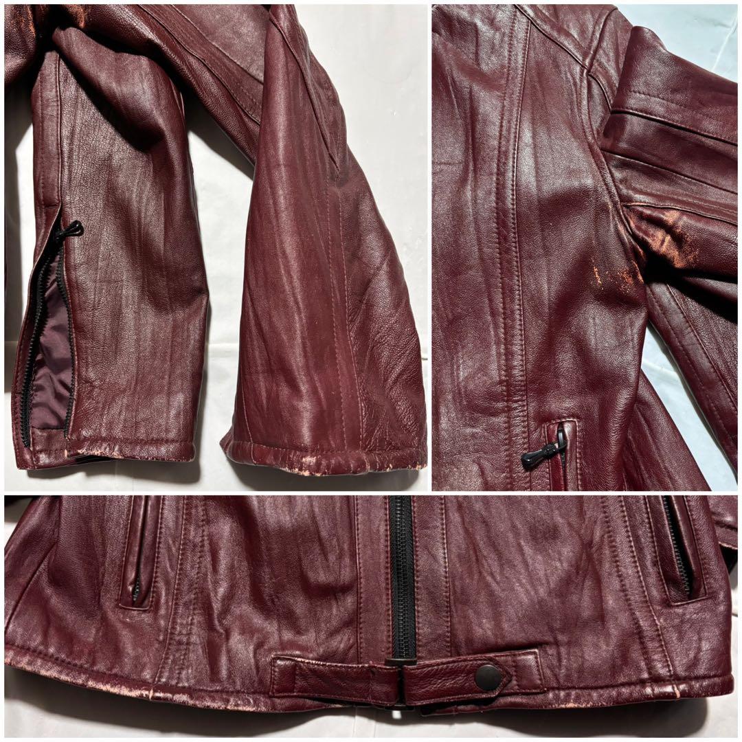 SCHLUSSEL シュリセル 羊革 ラム レザージャケット ライダース y2k