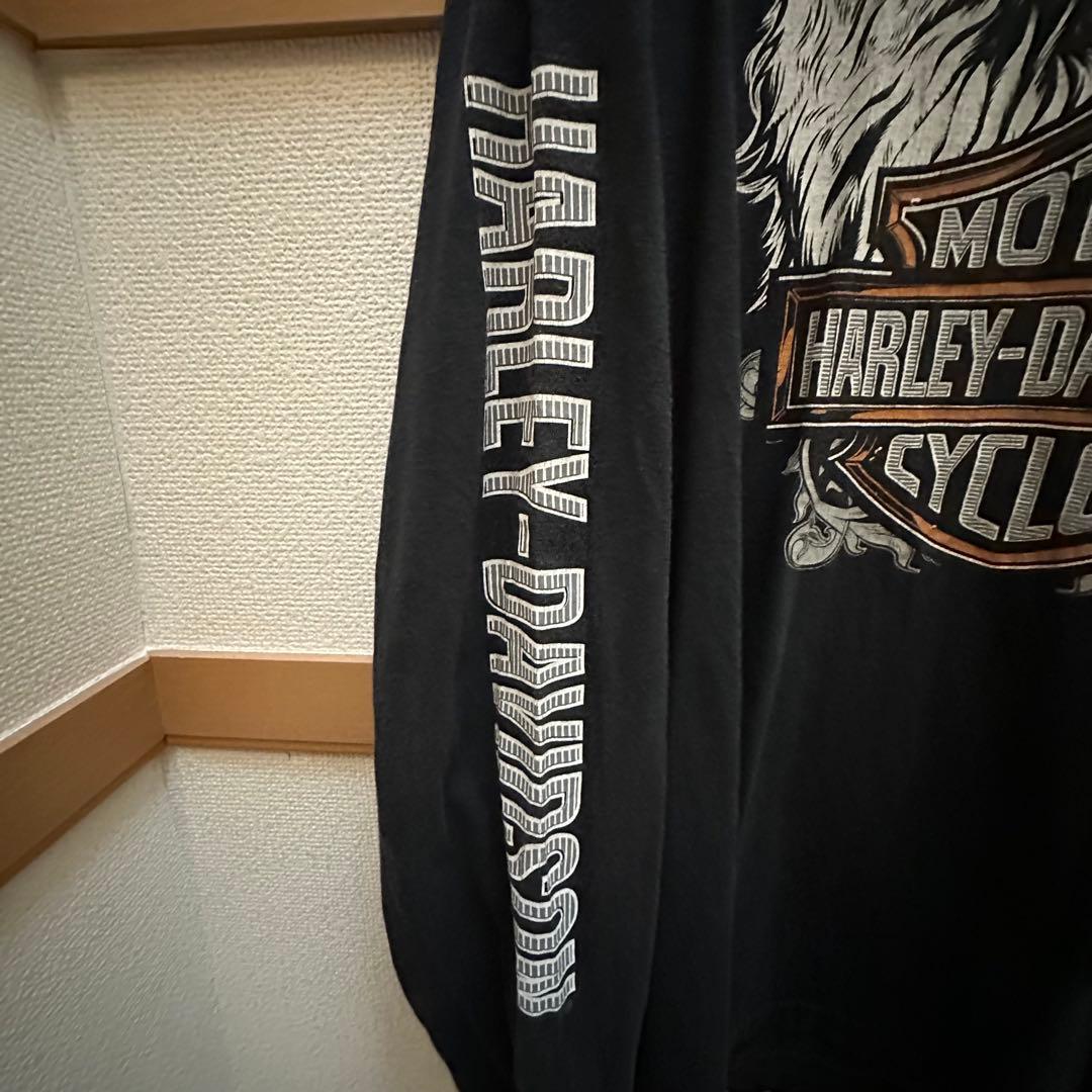【ハーレーロンT】ハーレーダビッドソン　ロンTシャツ　XL　黒
