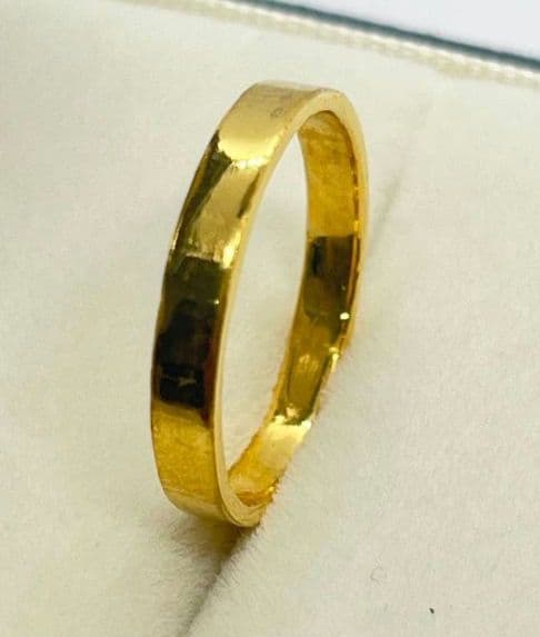 k18 幅広無地リング 指輪3.0g